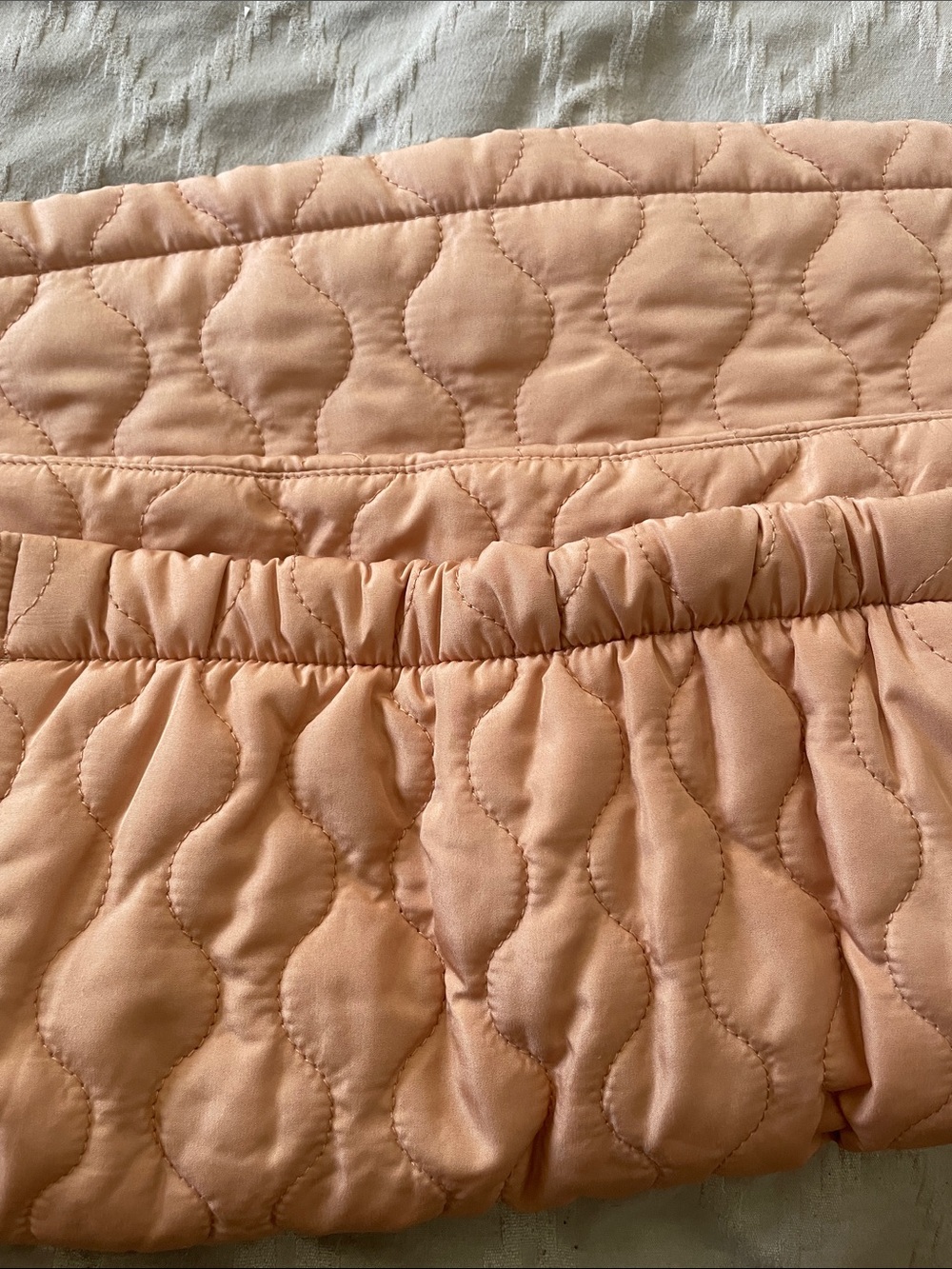 ( And now this) Quilted Mini Skirt in Soft Peach - Picture 9 of 9